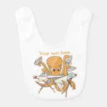 A passar o polvo, sobrecarregada por tarefas.