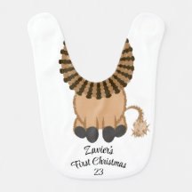 Baby Boy Baby Girl First Christmas Cartoon Lion