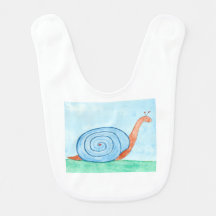 Caracol Com Uma Concha Azul