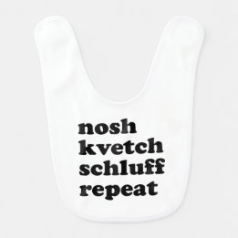 Babador Nosh Kvetch Schluff Repete Unisex Yiddish