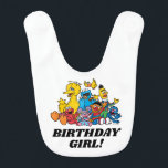 Babador Sésamo Street Pals Birthday Girl<br><div class="desc">Celebre o primeiro aniversario do seu filho com esta doce Banda de Aniversário da Rua Sésamo "I'm Girl".</div>