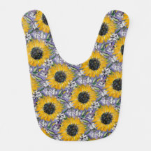 Sunflower Medley Pattern/Lavendar de volta