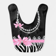 Zebra de Delilah do diamante (rosa)