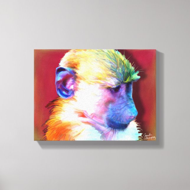 Baboon - Canvas estendida 12x (Frente)