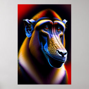 Baboon - Impressão de Arte Canvas
