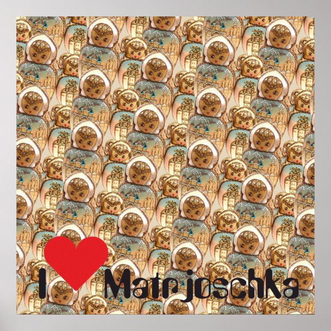Babuschka Matrjoschka Matryoshka Poster (Frente)