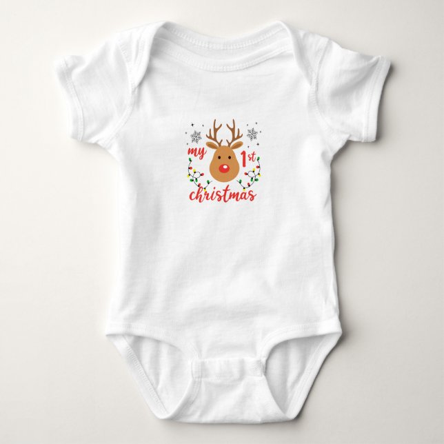 BABY 1ST CHRISTMAS T-Shirt (Frente)