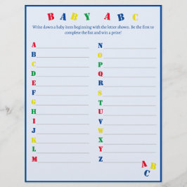 Baby ABC Game Flyer