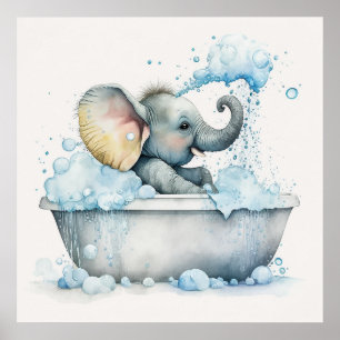 Baby Animal for Nursery, poster de elefante bonito