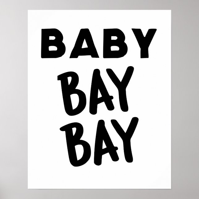 Baby Bay Wall Art Poster (Frente)
