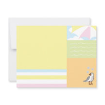 Baby Beach Ball Cartões de agradecimentos