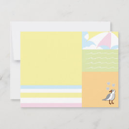 Baby Beach Ball Cartões de agradecimentos