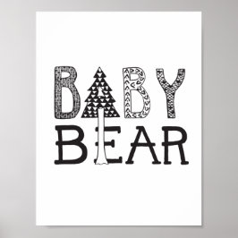 Baby Bear - Nursery ou Kids Room Art Poster