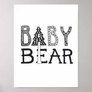 Baby Bear - Nursery ou Kids Room Art Poster