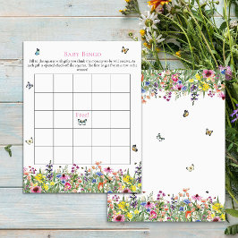 Baby Bingo | Flores e Borboletas de Verão