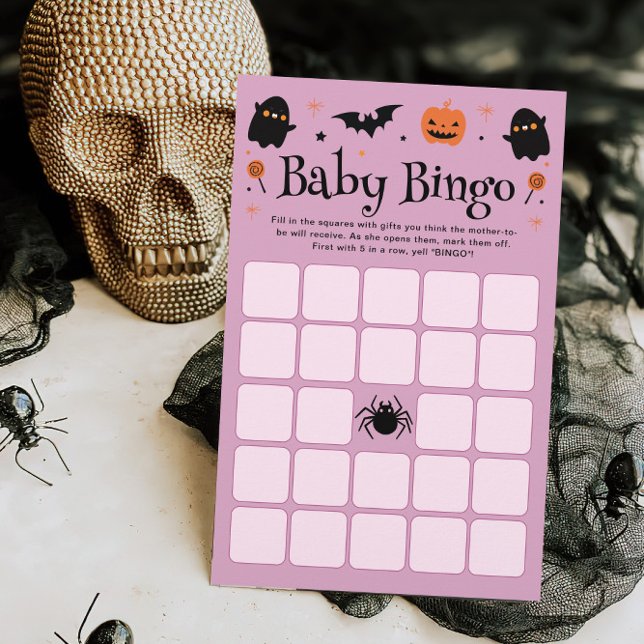 Baby Bingo Halloween Jogo de Chá de fraldas (Criador carregado)