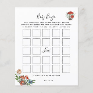 Baby Bingo Jogo de Chá de fraldas de fada encant