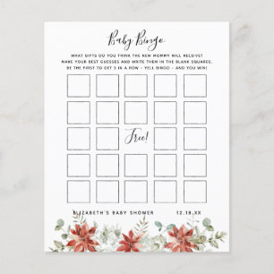 Baby Bingo Jogo de Chá de fraldas Floral