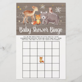 Baby Bingo Winter Woodland Chá Game