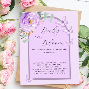 Baby Bloom - Chá de fraldas de borboleta roxa