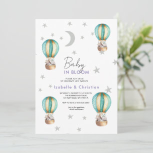 Baby Bloom - Cute Rustic Animal Convite