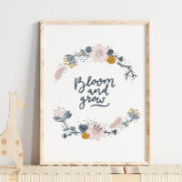 Baby Bloom e Groove Blue Poster | Impressão de par