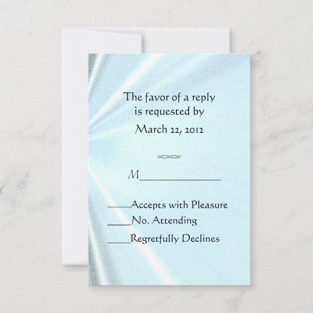 Baby Blue Satin RSVP (Frente)