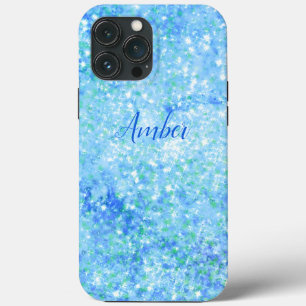 Baby Blue Sparkle Glitter Elegante Samsung Galaxy