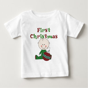 Baby Boy 1rua Camisetas de Natal e presentes