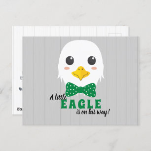 Baby Boy Eagle Convite para Chá de fraldas Verde