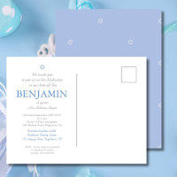 Baby Boy Naming Ceremony Hebraico Convite Judaico