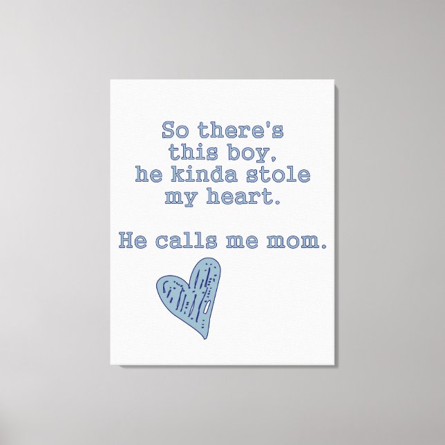 Baby Boy Nursery Canvas - Boys Nursery Cote - Arte (Frente)