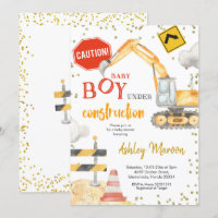 Baby Boy Sob Convite Para Chás de fraldas De Const