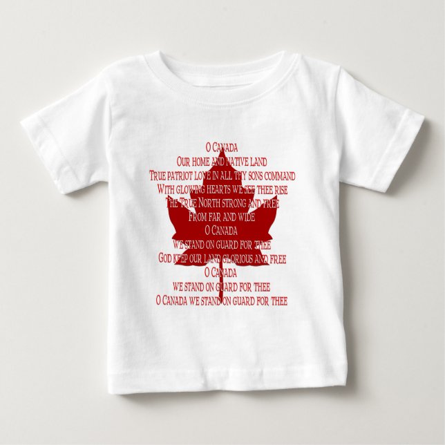 Baby Canada Anhim T-shirt Souvenir Canada Tee (Frente)