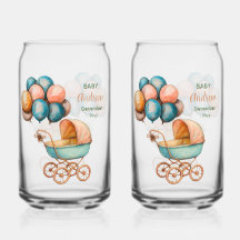 Baby Carriage Soda Glass