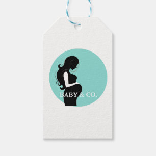BABY & CO. Etiquetas para presentes do Teal Blue P