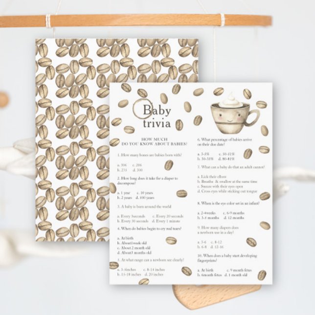 Baby Coffee chá de fraldas - Jogo Baby Trivia (Criador carregado)