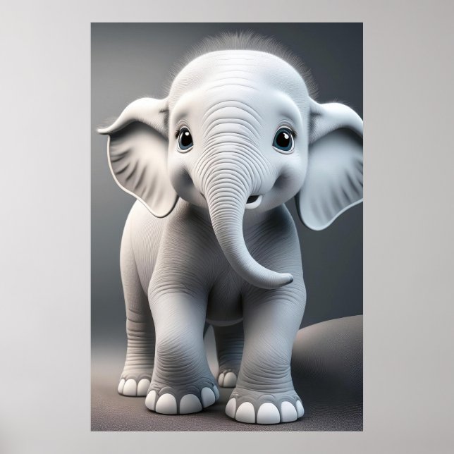 Baby Elephant Poster (Frente)