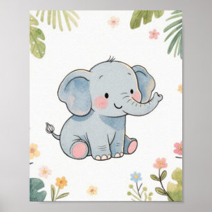 Baby Elephant Poster