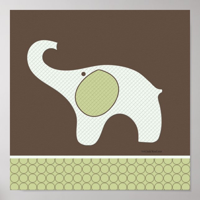 Baby Elephant Room Poster (Frente)