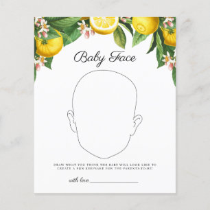 Baby Face Lemon Citrus Jogo de Chá de fraldas