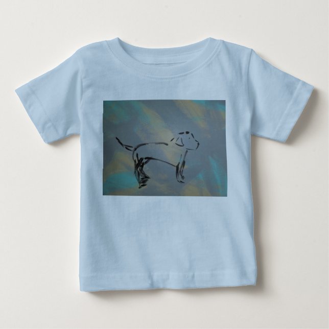 Baby Fine Jersey Dog T-Shirt (Frente)