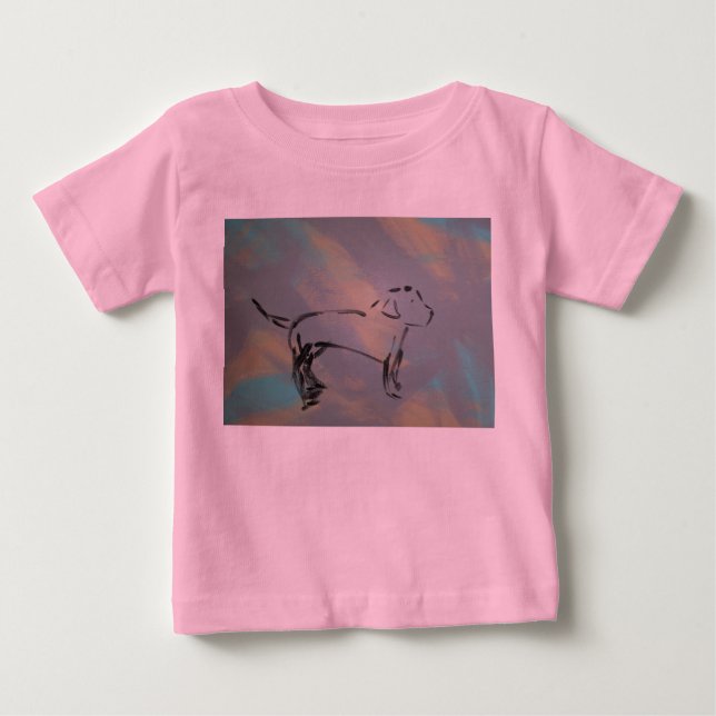 Baby Fine Jersey Dog T-Shirt (Frente)