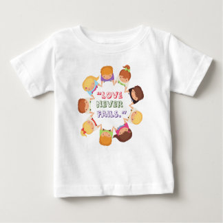 Baby Fine Jersey T-Shirt com Vers de Bíblia Inspir