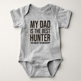 Baby Funny Hunting Jersey Camisa de roupas de bebê