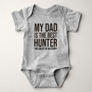 Baby Funny Hunting Jersey Camisa de roupas de bebê