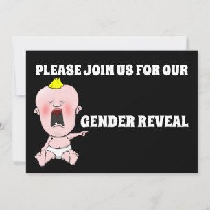 BABY GENDER REVEAL CONVITES DE FESTAS PERSONALIZAD