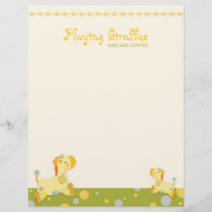 Baby Girafes Infantil Letterhead