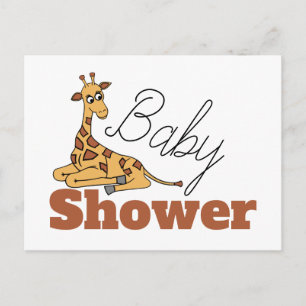 Baby Giraffe, Convite para Chás de fraldas
