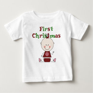 Baby Girl First Christmas T-shirts e presentes